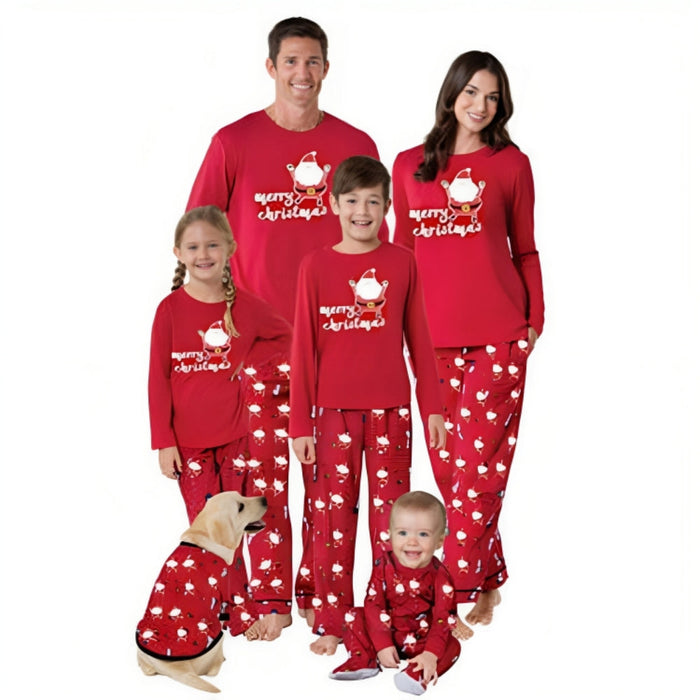 Merry Santa Family Matching Pajama Set - Grafton Collection