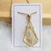 Crystal Stone Holder Necklace - Grafton Collection