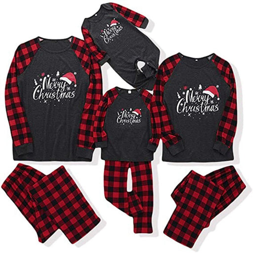 Merry Squares Xmas Family Matching Pajama Set - Grafton Collection