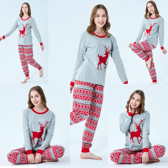 The Xmas Reindeer Romper Family Pajama Set - Grafton Collection
