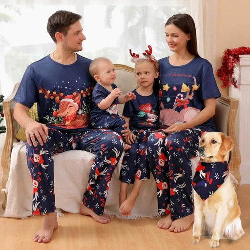 Cartoon Deer Matching Sleepwear Set - Grafton Collection