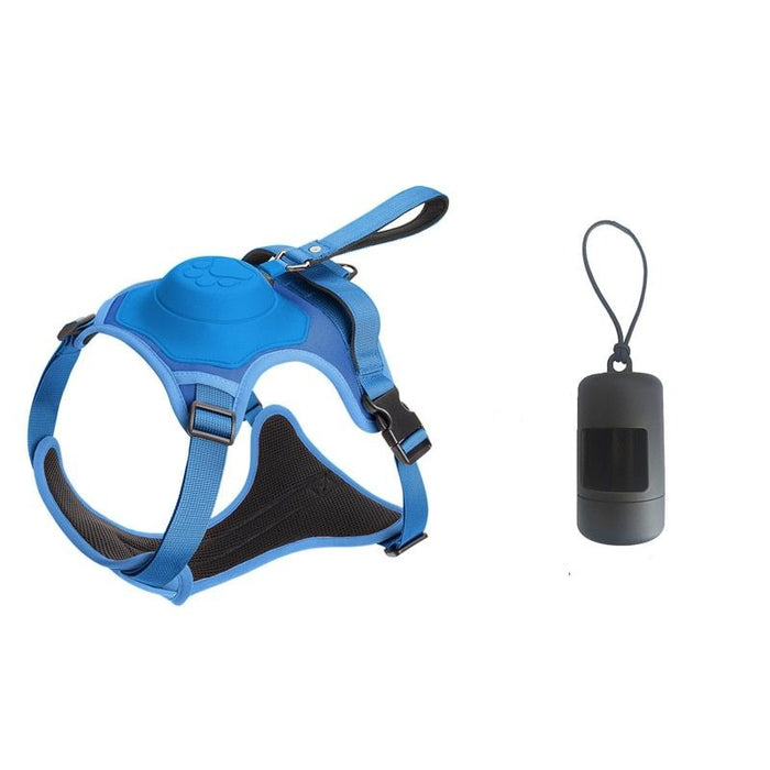 Pet Harness And Waste Pickup Bag