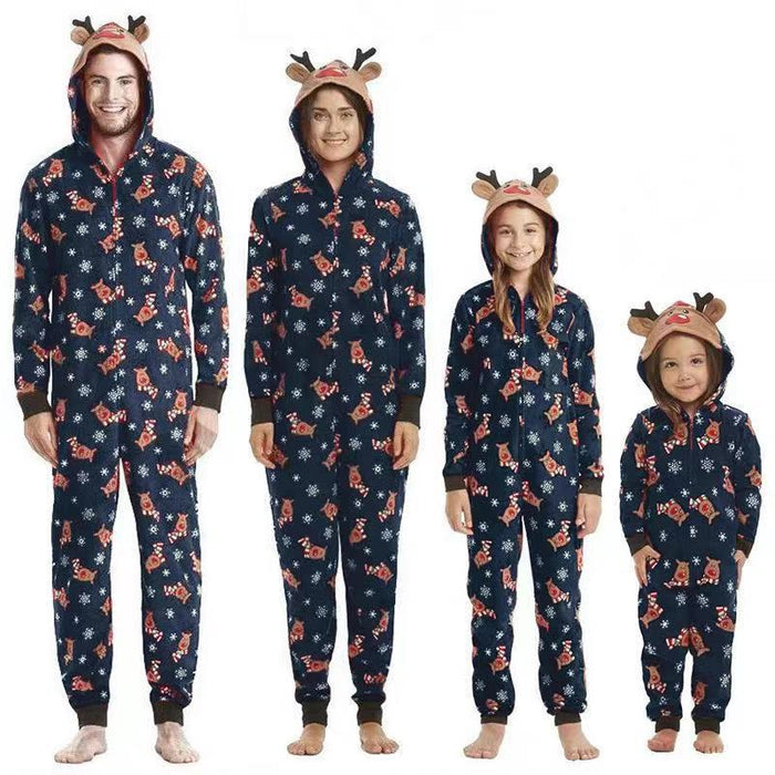 Elegant Reindeer Jumper Family Matching Pajama - Grafton Collection